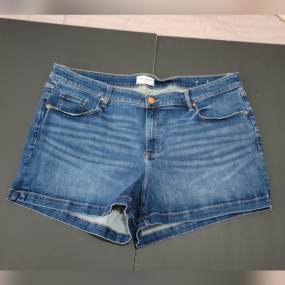 Lane Bryant Blue Jean Shorts Size 24